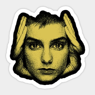 Yellow Petrusich Sinead O'Connor Vintage Sticker